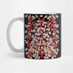 Red Cardinal dogwood flower North Carolina Virginia Mug